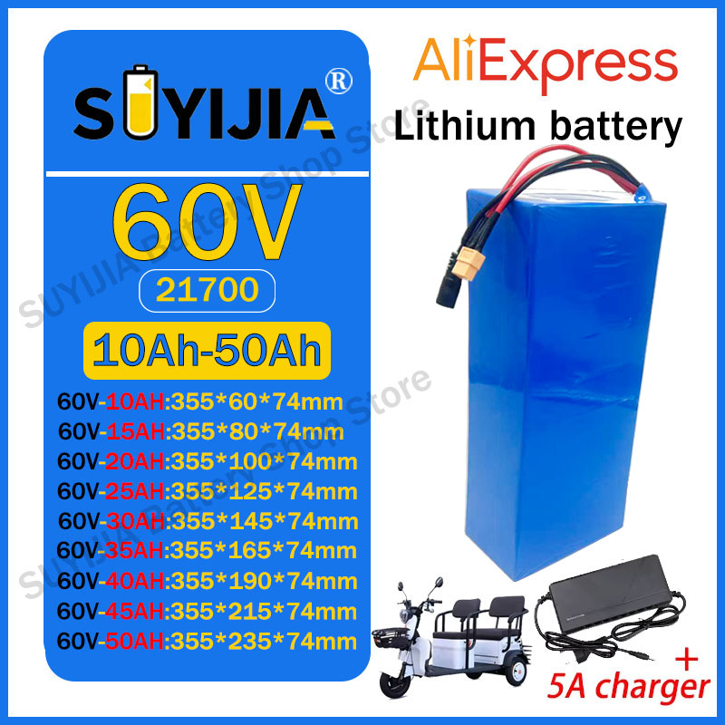 60V 50Ah Electric Scooter Battery - Batteria al Litio 21700 60V 50Ah