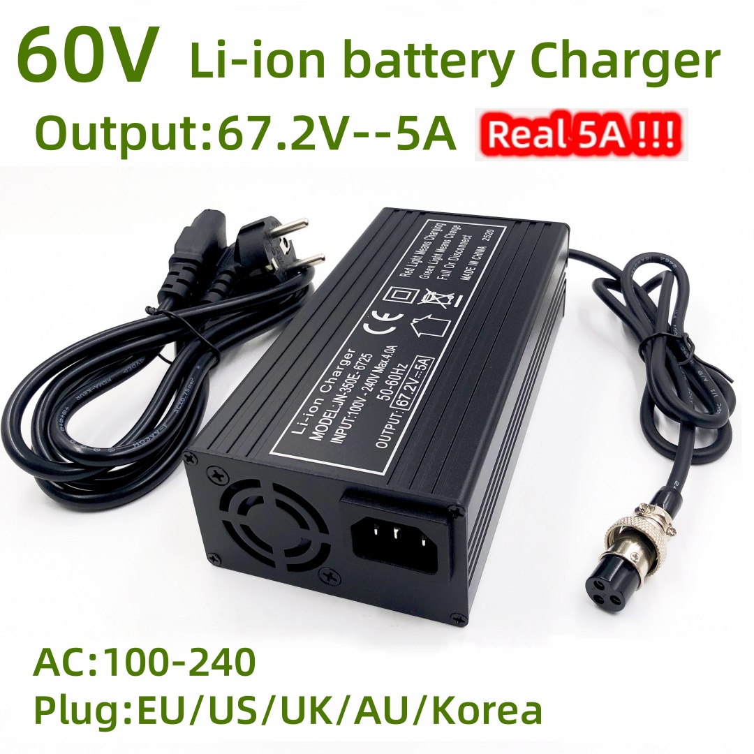 84V 20A Smart Charger - Caricabatterie Rapido 67.2V 5A per Carriola
